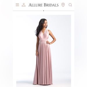 Allure Bridal convertible blush dress